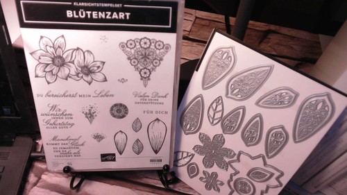 Stempelset blütenzart mit - blütenzart,