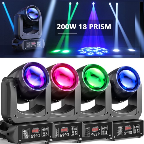 4stk 200w led beam - 200w, moving