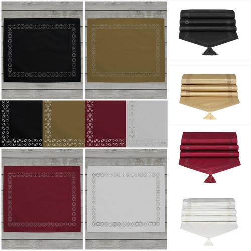 Kunstseide tischsets 4er - kunstseide,