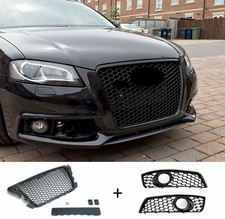 Für Audi A3 8P 04/2008- Kühlergrill Waben Gitter Stoßstange f. Nebelscheinwerfer
