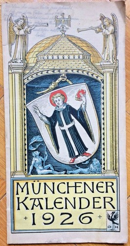 Münchener kalender 1926 mit - kalender,