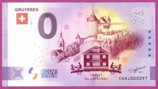0 Euro sfr CHAJ 04 2025 GRUYERES - Fehldruck beim È
