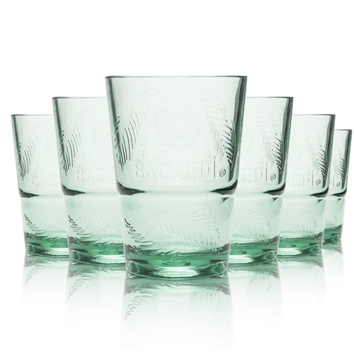 Bacardi rum glas kunststoff - bacardi,