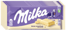 Milka Weisse Schokolade - 5 Tafeln je 90 Gramm