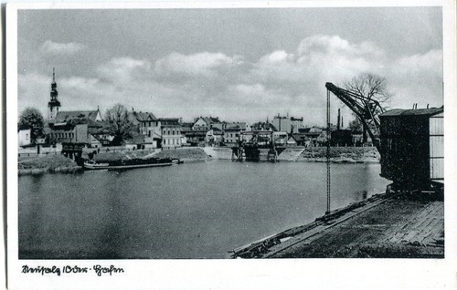 Neusalz oder hafen kran - ak, hafen,