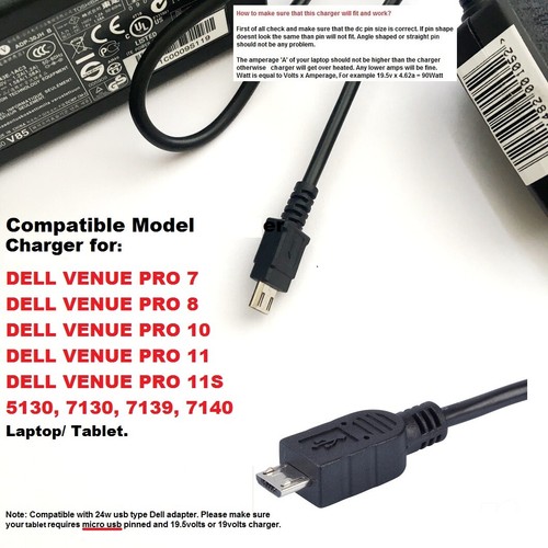 Ladegerät für dell venue - für,