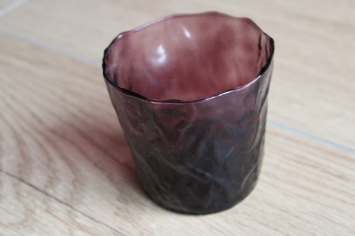 Glas lila vase - lila, ca