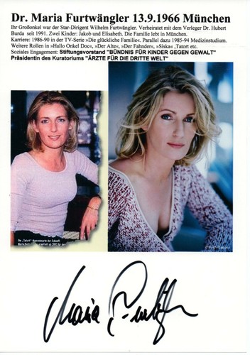 Autogramm maria - autogramm,