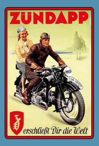Blechschild 20x30 zündapp - blechschild,