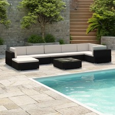 8-tlg. Garten-Lounge-Set mit