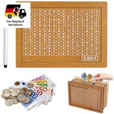 Holz Sparbox mit Zahlen