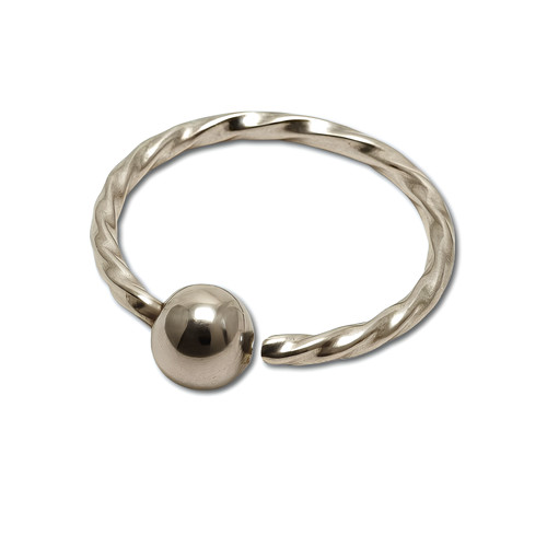Nasenring twisted hoop ball - nasenring,