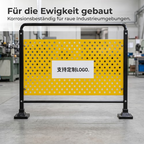 Absperrzaun aus metall mobil - absperrzaun,