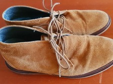 Wildleder Stiefeletten Businessschuhe Wildleder hellbraun von Frank Wright 7/41