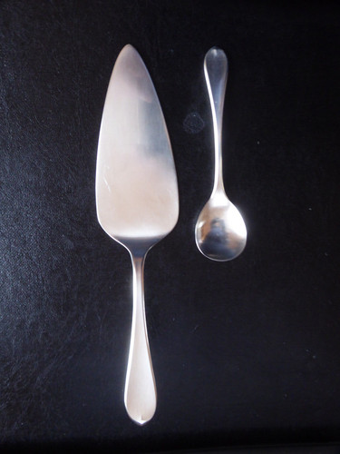 Tortenheber und zuckerlöffel - tortenheber,