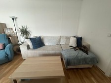 Convertible couch 3 seater maison du monde creme color 210 cm