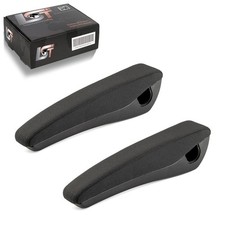 2x Armlehne Stoffbezug schwarz