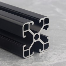 2 Alu Profil 40x40 mm Nut 8