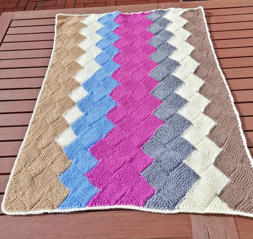 Gestrickte babydecke - gestrickte,