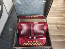 Hohner Club III M Akkordeon Handharmonika Diatonisch, mit Koffer u.Holzschuhbuch