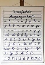 Schrifttafel "Vereinfachte