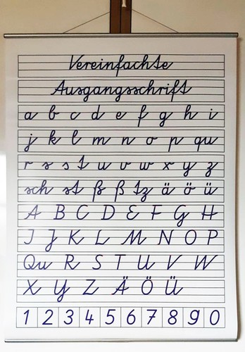 Schrifttafel vereinfachte - schrifttafel, "vereinfachte