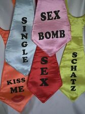lustige Spaß Krawatten Valentinstag  "Sex Bomb" Schatz"Kiss ME" SEX"Single"