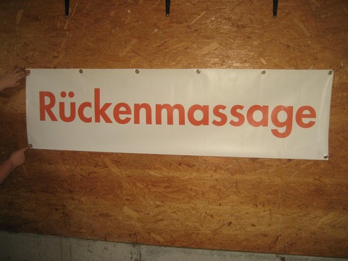 Werbefahne rückenmassage - werbefahne,