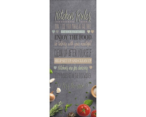 Glasbild kitchern slogan - kitchern,