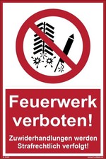 Feuerwerk verboten