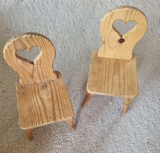 2 Holzocker Kinder Schemel Holzstühle Holzstuhl Kinderstuhl nostalgisch rustikal