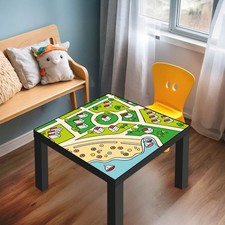 banjado Designabdeckung für Ikea Lack Tisch 55x55 Glasplatte o. Folie Straße 5