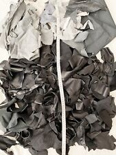 Lederstücke  1,3 kg Lederreste Zuschnitt Nappaleder schwarz, grau, weiss