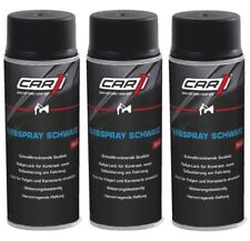 3 x 400ml CAR1 Farbspray SCHWARZ GLÄNZEND Autolack Spraydose - CO 3601