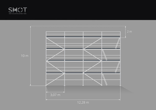 Scaff gerüst 127 qm - 73,