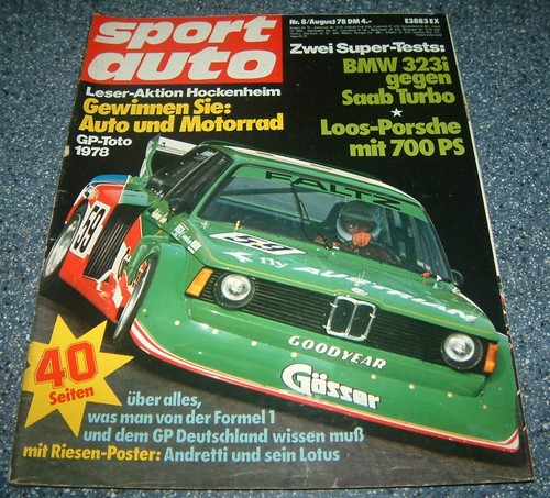 Sport auto 1978 bmw - 8/1978, 323i