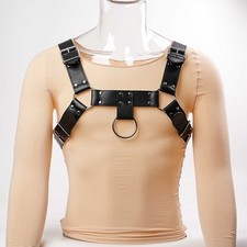 Kunstleder Körpergeschirr Fetisch Bondage BDSM Kostüm Gay Clubwear Night Party