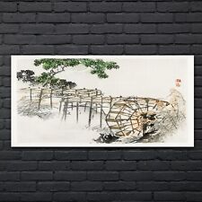 Malerei Asiatische Baum Wasser