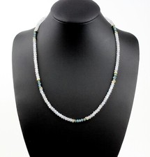 Regenbogen Mondstein Kette mit