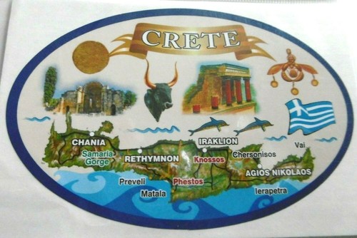 Souvenir aufkleber crete kreta - souvenir-aufkleber,
