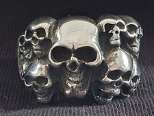 Skull Totenkopf Silber s925 Ring, Harley Night Rider, Motorrad, Bike, Herren