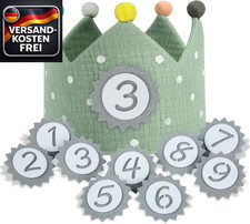 Geburtstagskrone Kinder Stoff