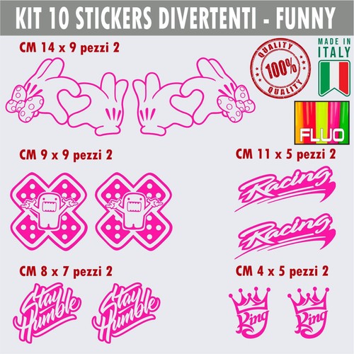 Kit lustige aufkleber cuore - 10,
