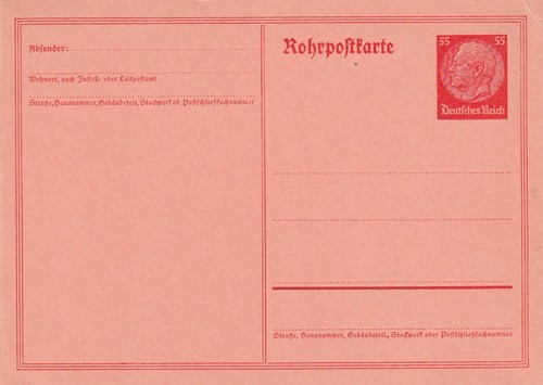 25 rohrpostkarte 55 - rp,