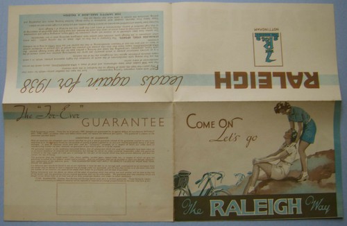 Raleigh fahrrad sortiment 1938 - sortiment,