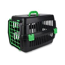 Katzen Transportbox  52 x 32 x 32 cm  Schwarz /  Grün