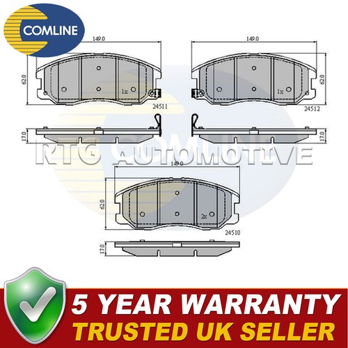 Comline front brake pads set - front,