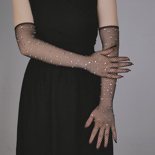 Damen lange handschuhe mesh - handschuhe,