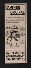 BRAUNSCHWEIG, Werbung 1934, Pantherwerke AG Fahrrad-Rahmen-Rohre