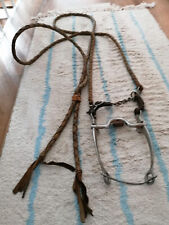 Geflochtene Lederzügel und